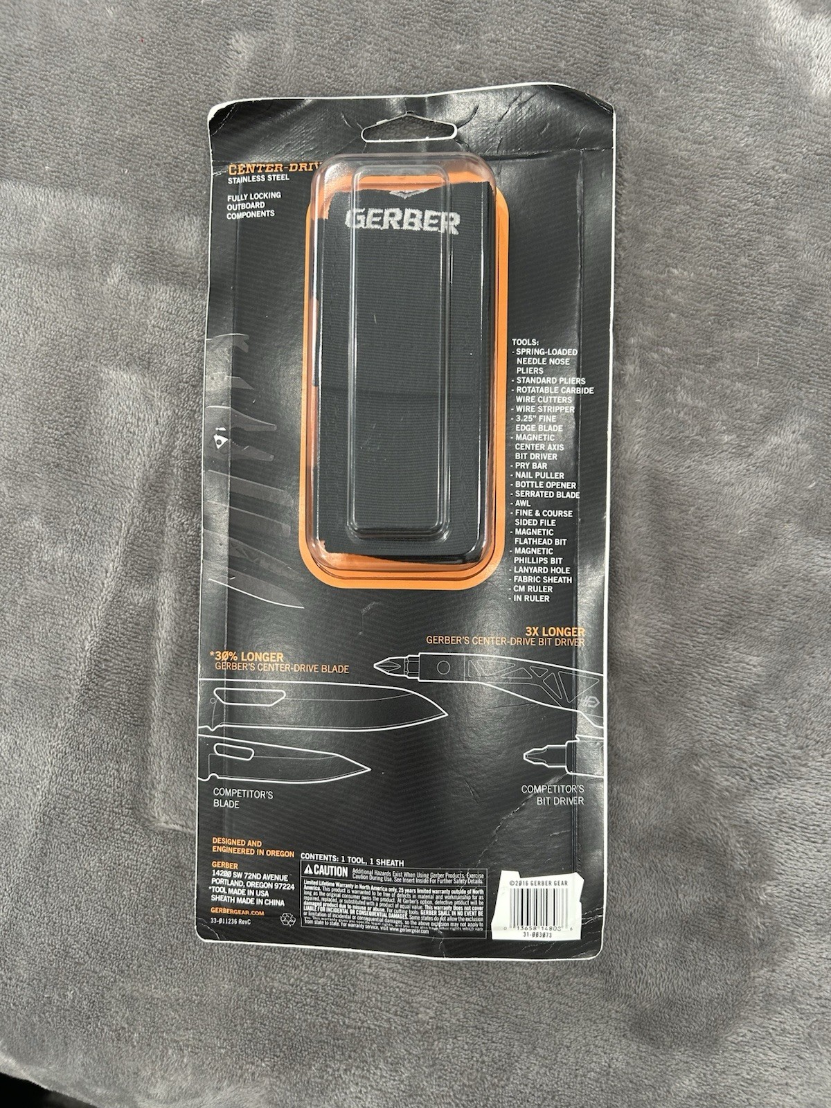 Gerber 31-003073N Center-Drive Multi-Tools New Center-Drive USA With Sheath