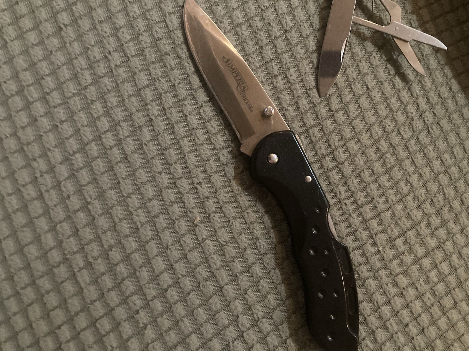 Two Pocketknives, One Multifunction With Seven Tools & One Imperial Schrade