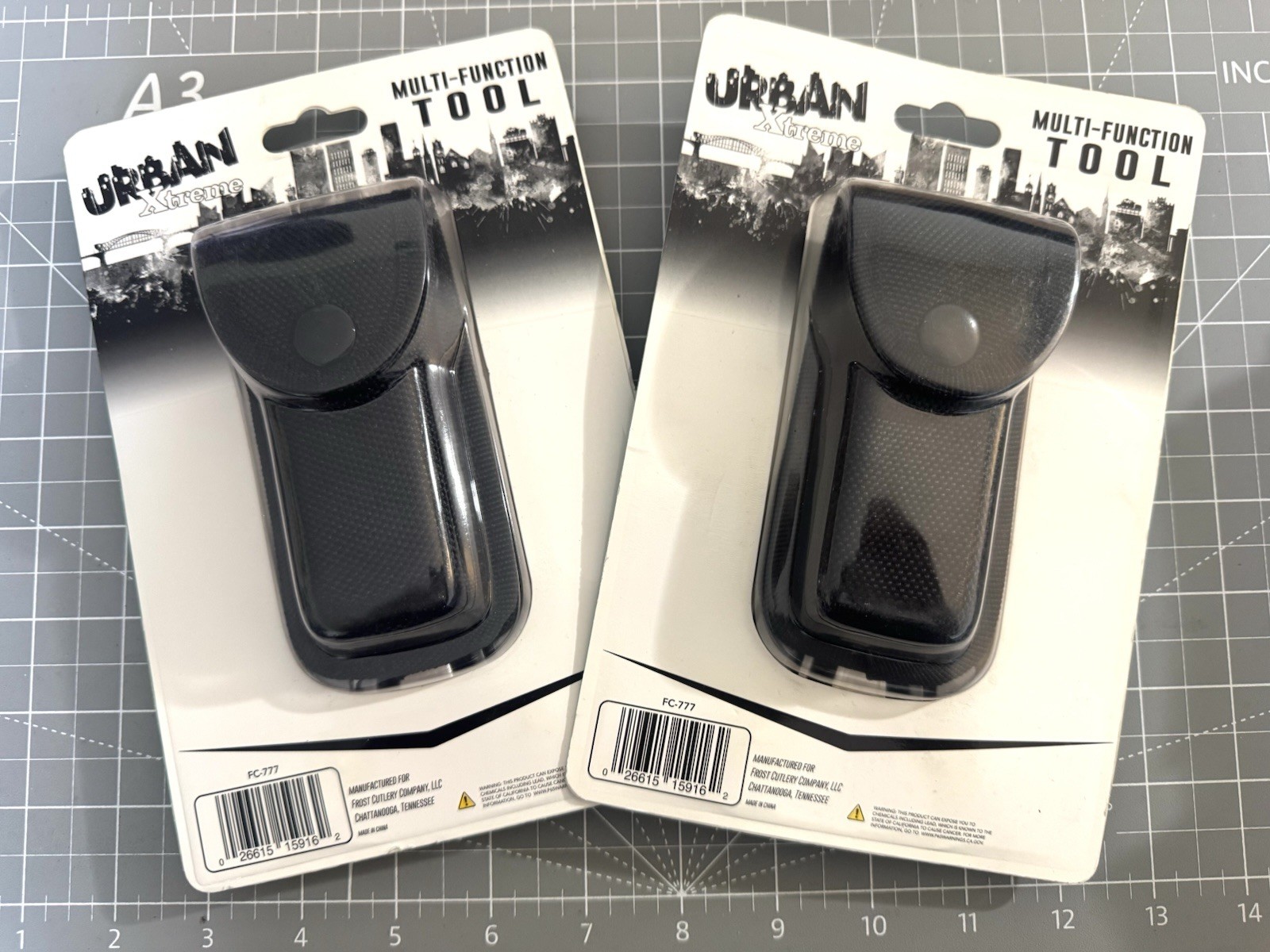 2x NEW FROST CUTLERY URBAN XTREME FC-777 11-Function Multi-Tool w Sheath NIB