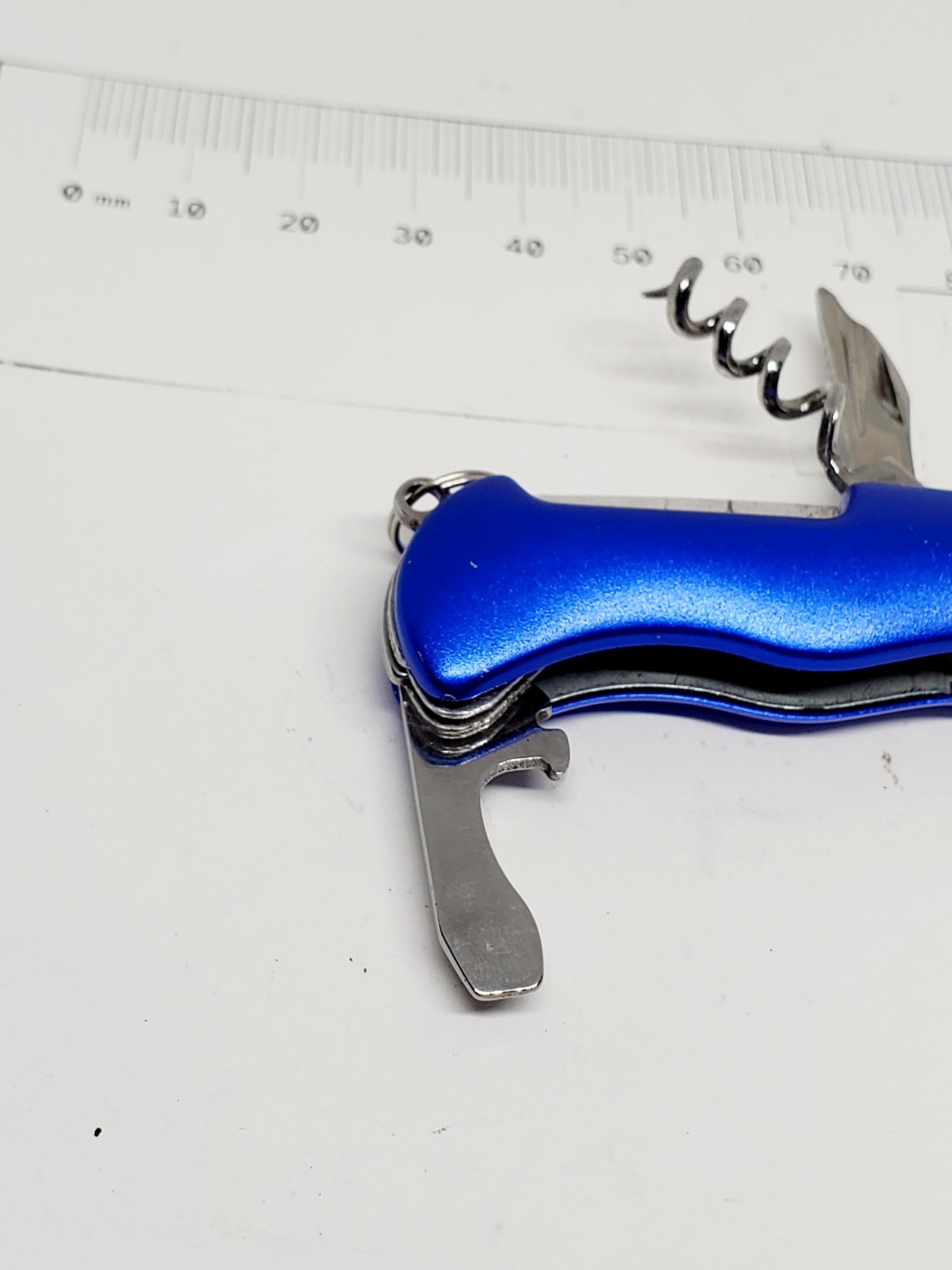Stainless Steel Pocket Knife blue 6-in-1
