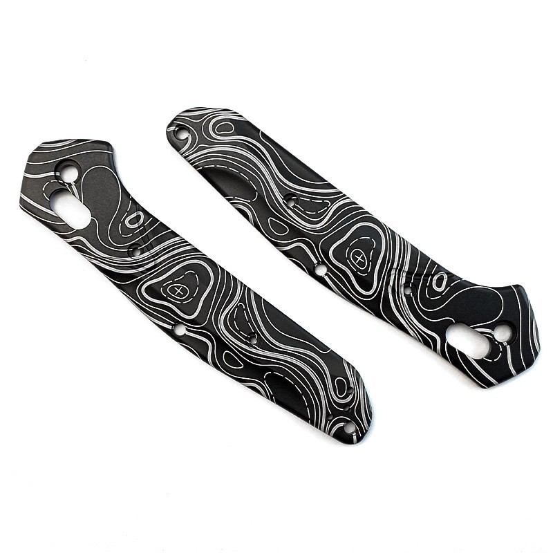 Contour Map Aluminum Scales – For Benchmade 940 Osborne, Topo EDC Mod Part