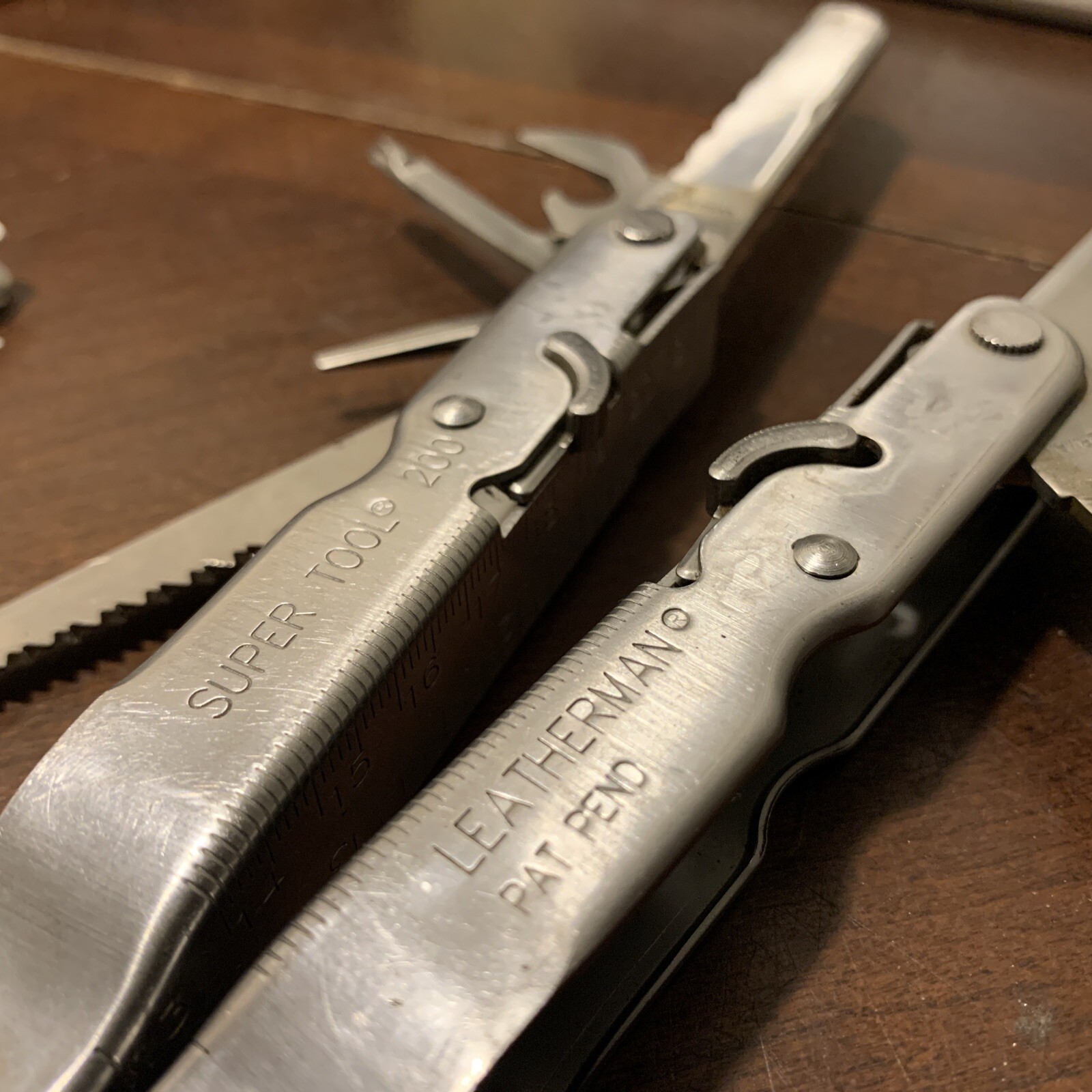 Leatherman Super Tool 200 USA Stainless Steel MultiTool Full Size Camping Hike