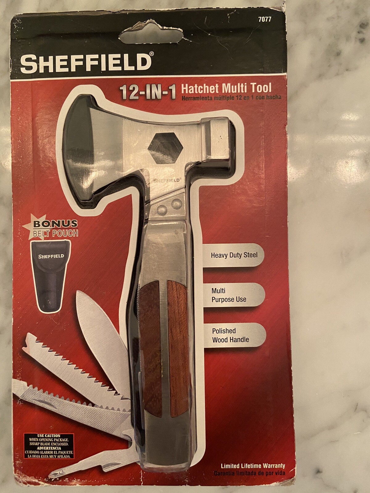 Sheffield Knife Hatcht 12-in-1 Multi-Tool Belt Pouch NEW Outdoor Camper Special