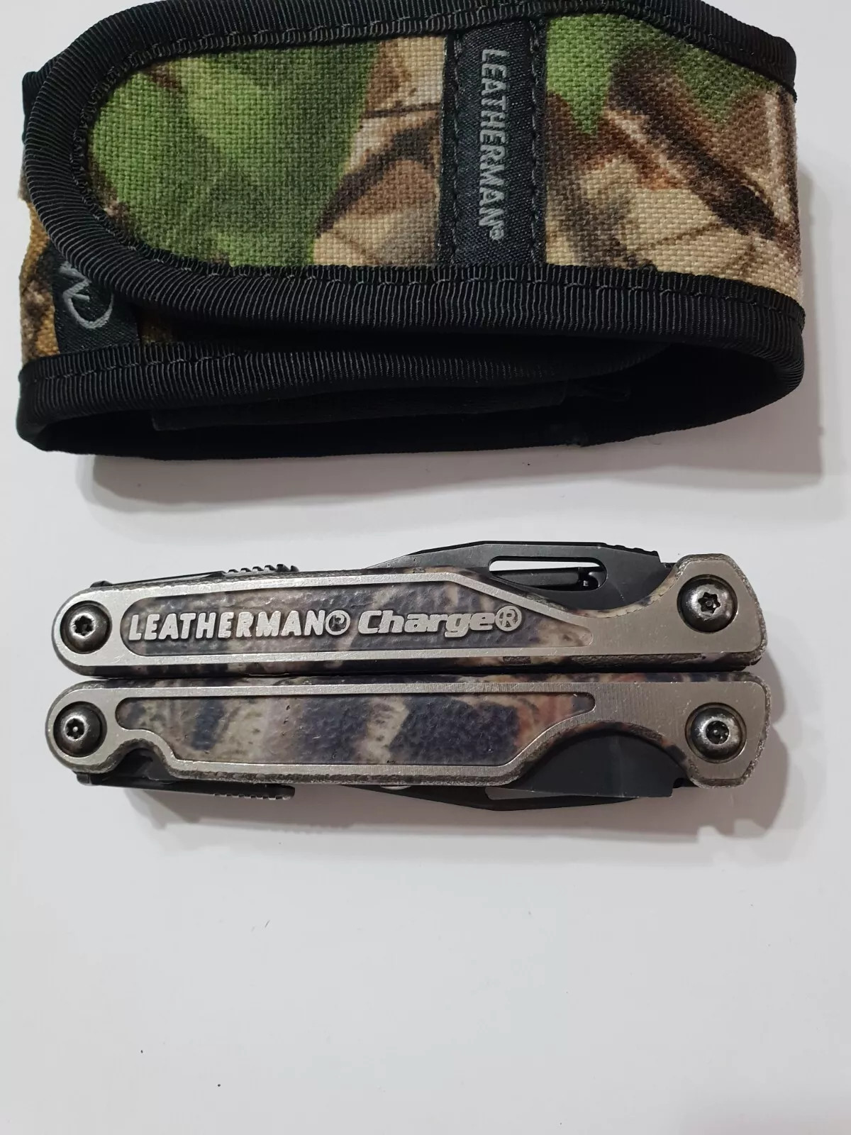 🔥 Leatherman Charge TTI BO Autumn Camo Titanium Cap Crimper CC Used Very Rare