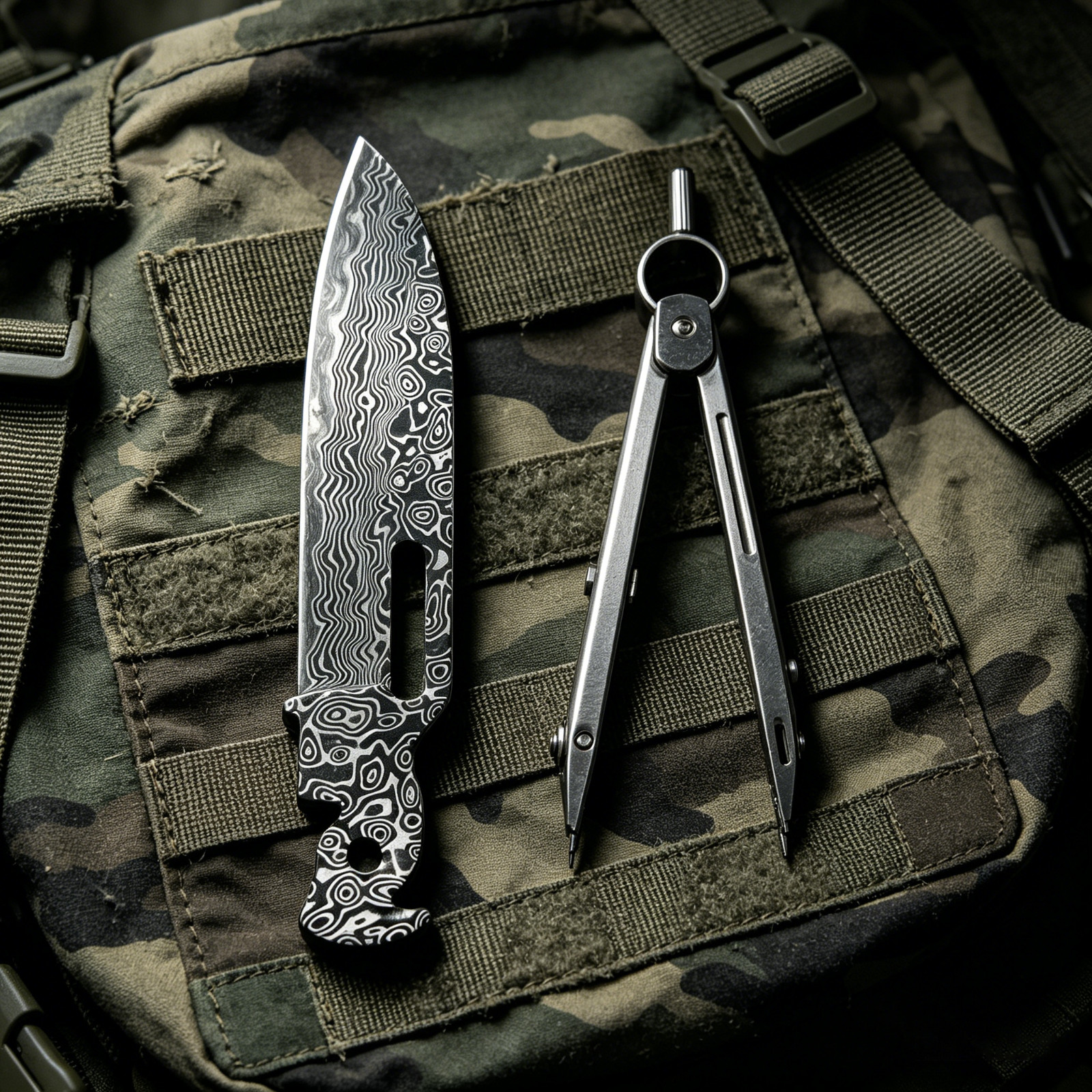 VG10 Damascus Blade 90mm 60HRC for Leatherman FREE P2 P4 ARC