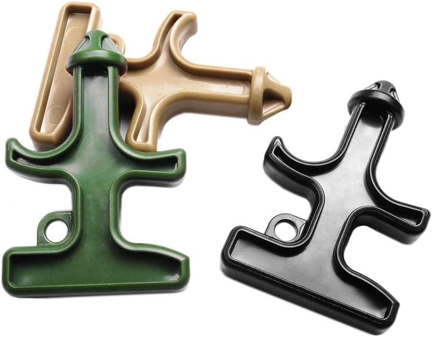 3pcs Portable Tactical Keychain Tools in Black, Gold & Green – Must-Have Gear