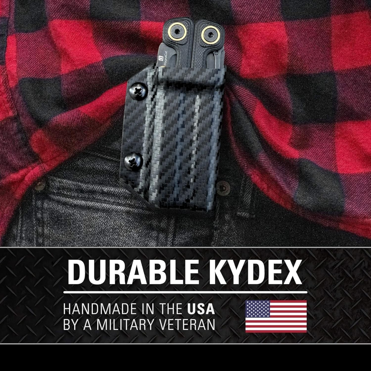 Kydex Multitool Sheath for LEATHERMAN Wave Alpha – Made in USA – Multi Tool S…