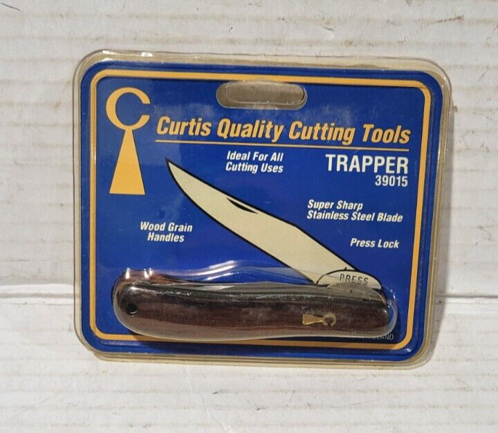 New !! Curtis Quality Cutting Tool Pocket Knife Trapper #39015
