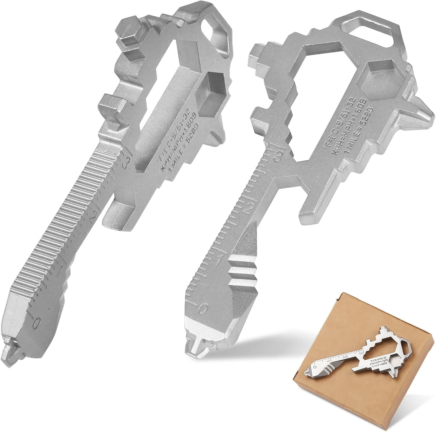 Keychain Multitool – EDC Tool with 17+ Functions Gifts| Small Bottle Opener Keyc