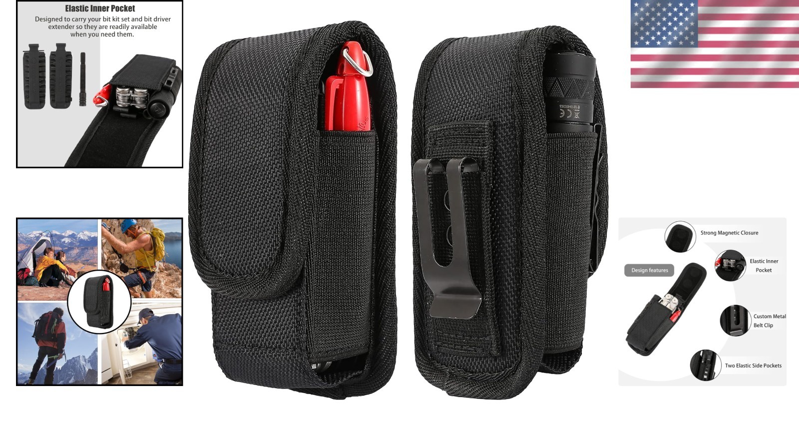 Multitool Sheath Compatible with Leatherman EDC Belt Organizer Tool Holster Pouc