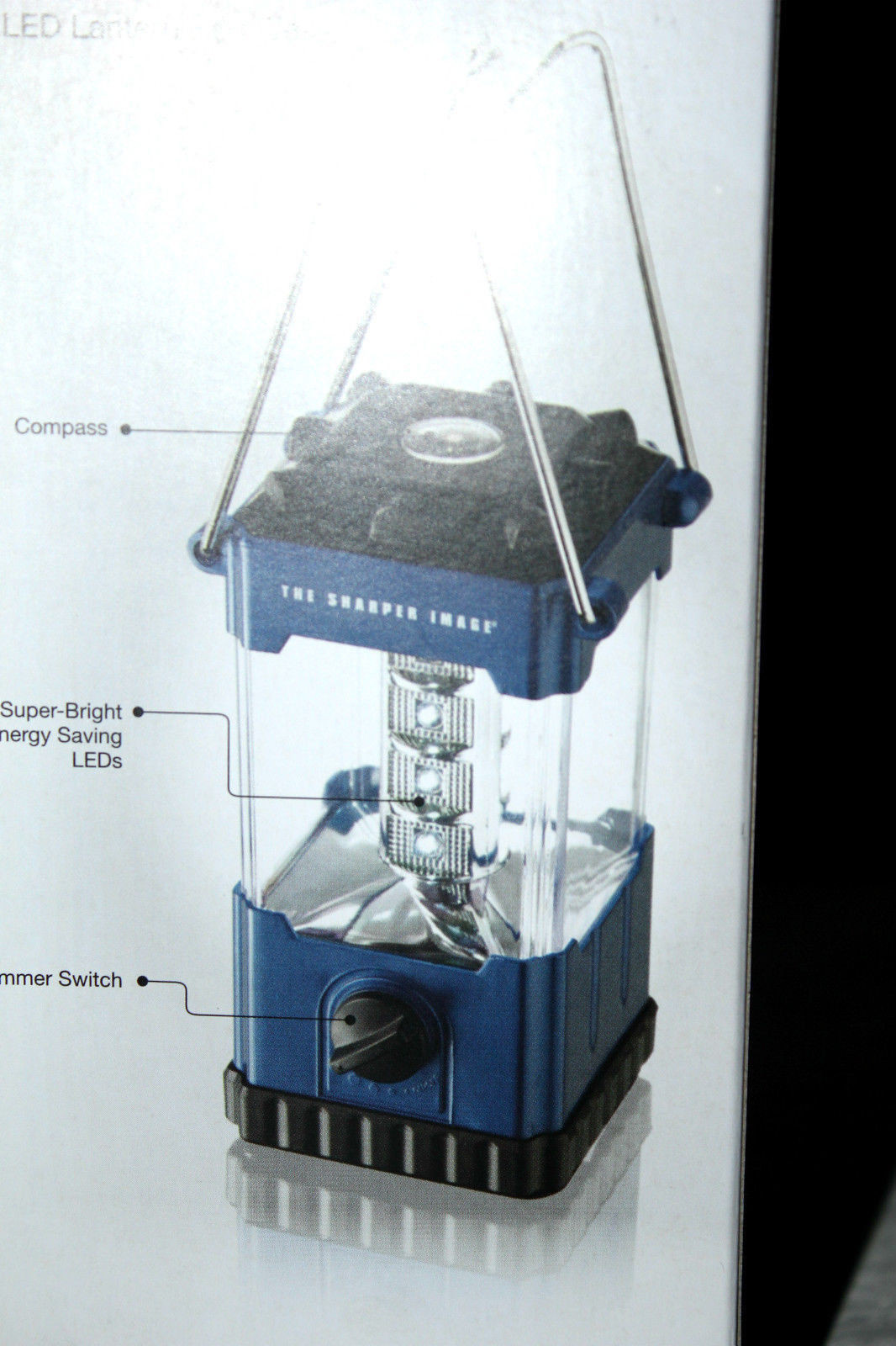 LED HEADLAMP AND LED LANTERN W COMPASS AND DIMMER