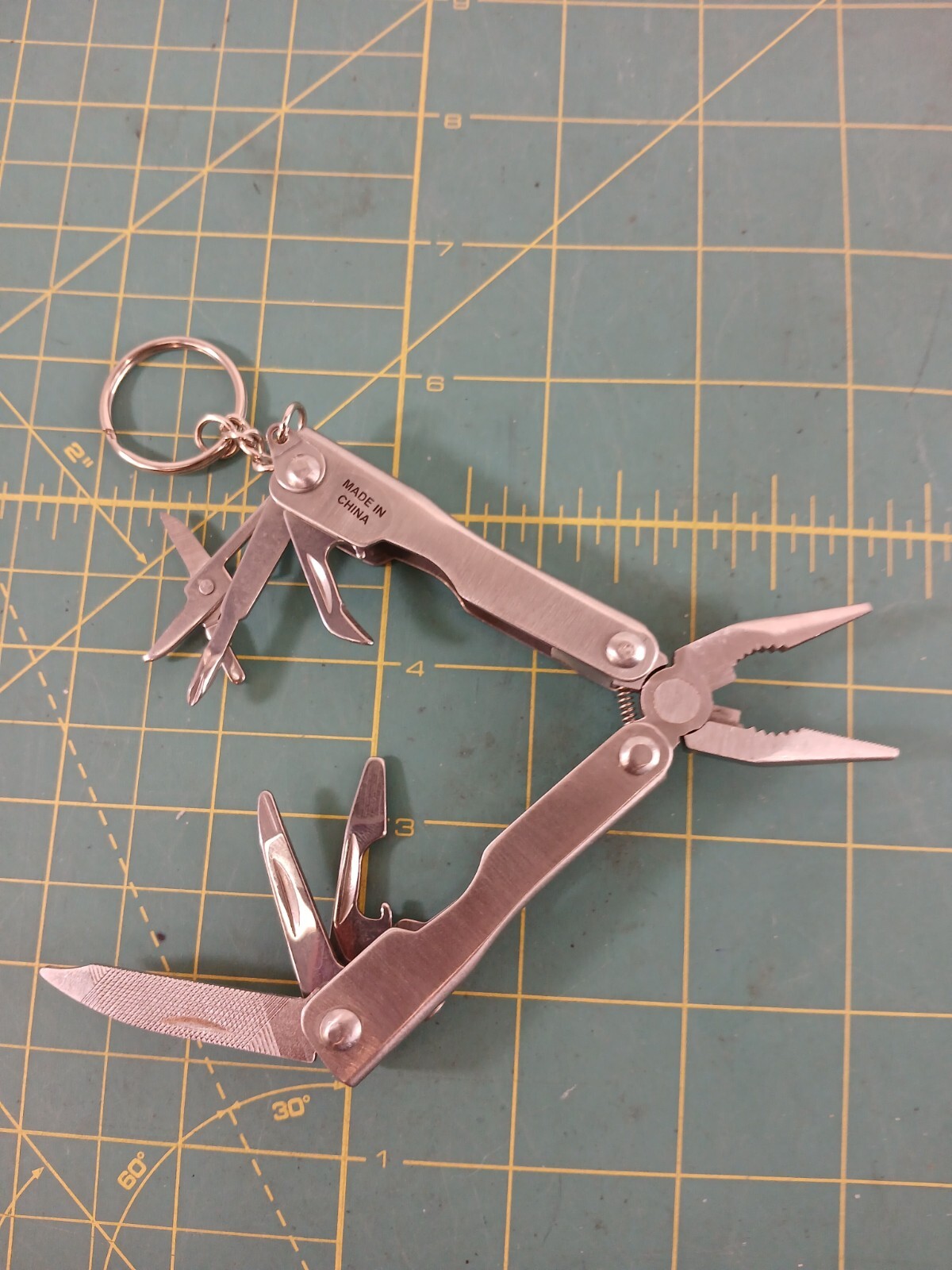Mini Multitool Keychain with Belt Sheath ** New **