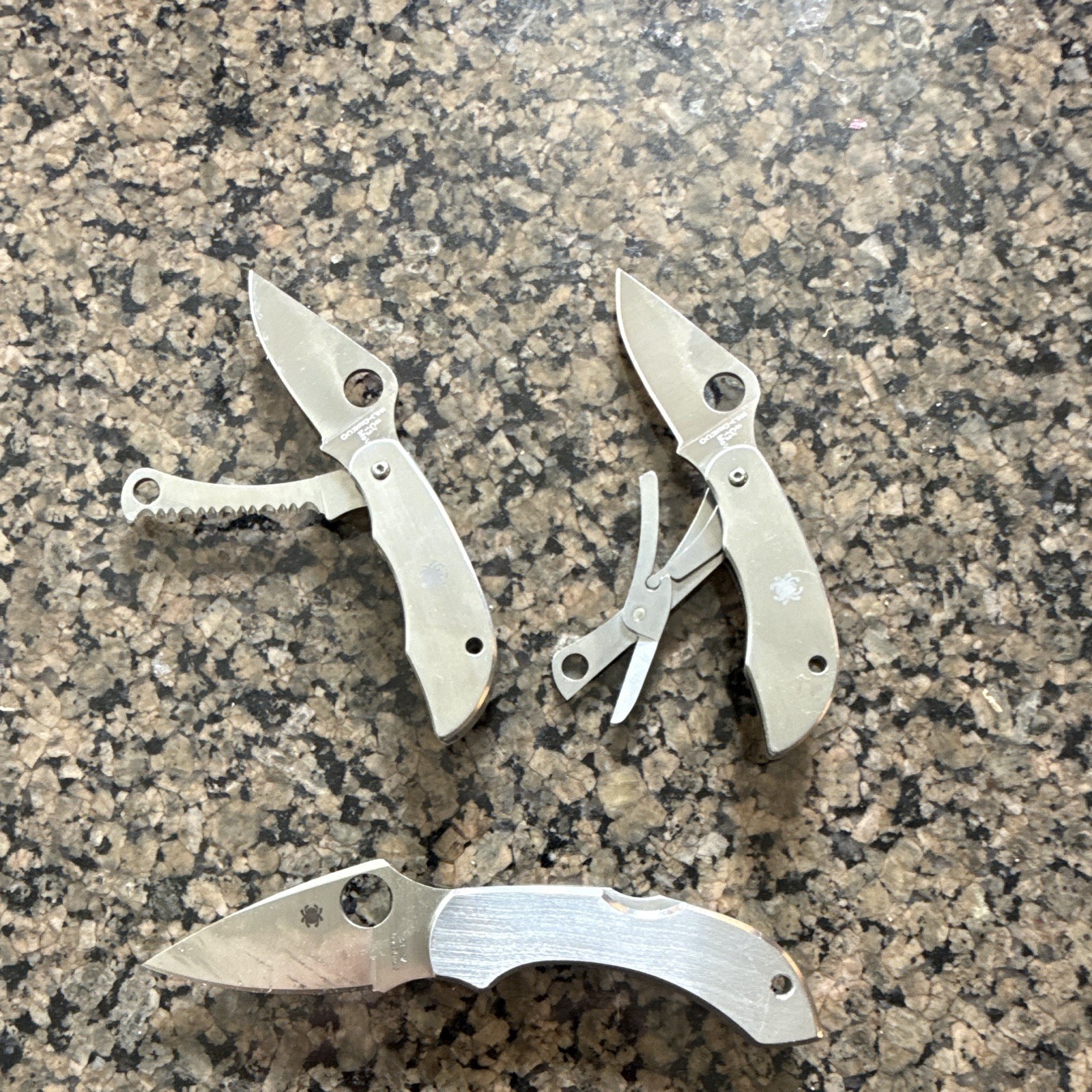 Spyderco Clipit Tool Multi-Tool 3 Tools Stainless Straight Edge 2.5″ Silver