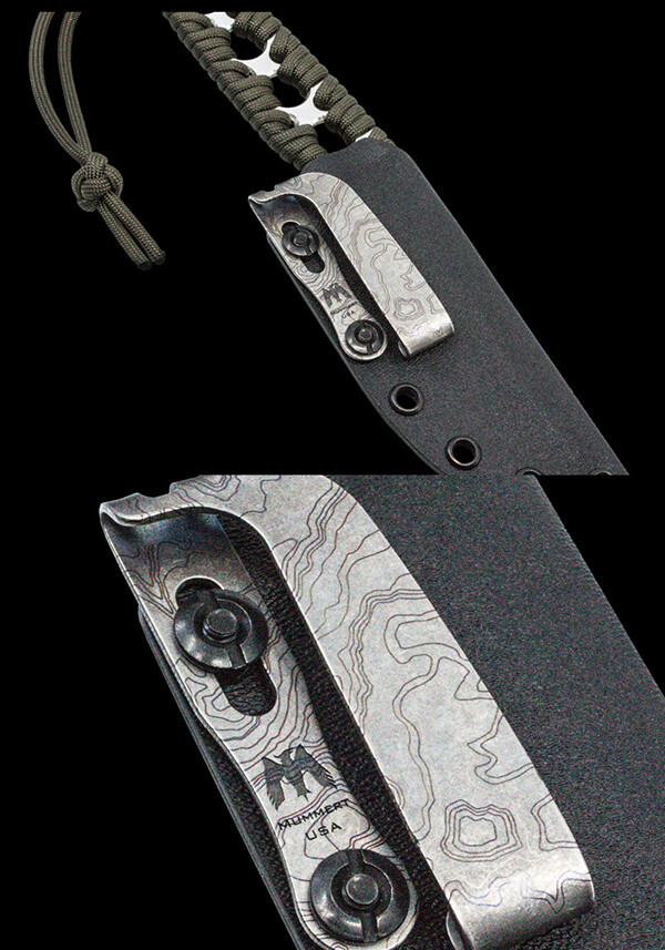 1pc Titanium Protective Clip Back Leather Clip Scabbard And Sheath Accessories
