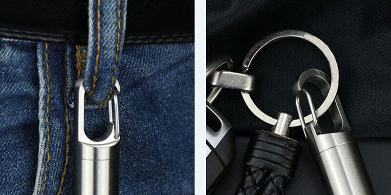 Outdoor Multilayer Waterproof Pill Case Key Chain Capsule Seal Container Box EDC