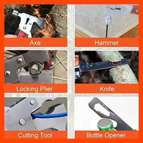 Multitool Hammer Camping Gear Accessories Survival Kits 14 in 1 Multifunction