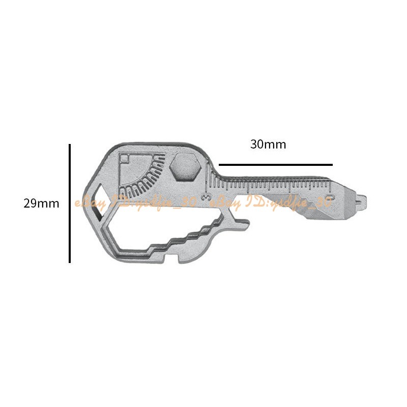 EDC Multi-tool Function Keychain Pocket Tool Beer Bottle Opener Wrench
