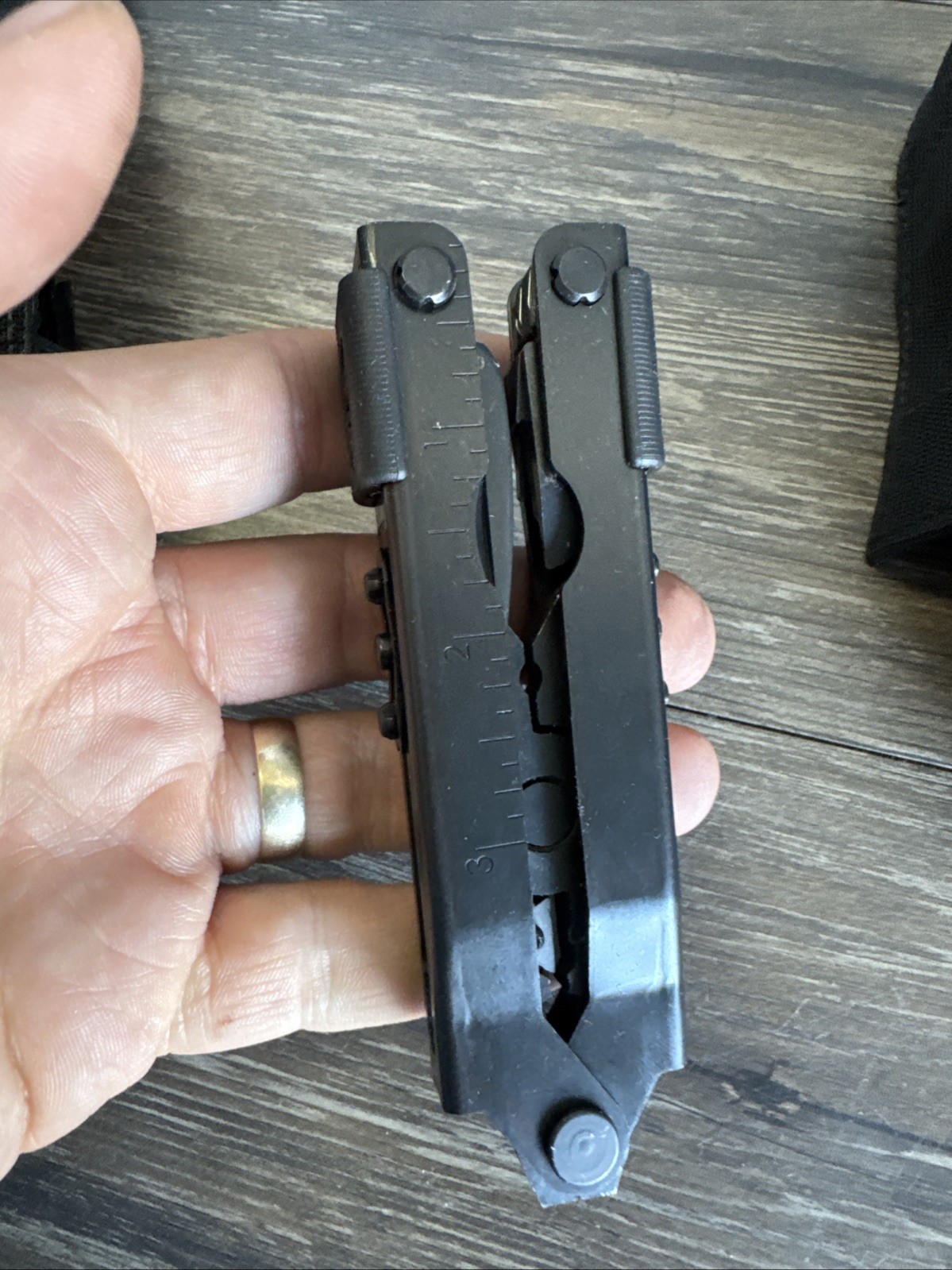 GERBER MP600 Black Oxide Finish Multi Tool Knife Plier w/sheath Carbide USA EXC