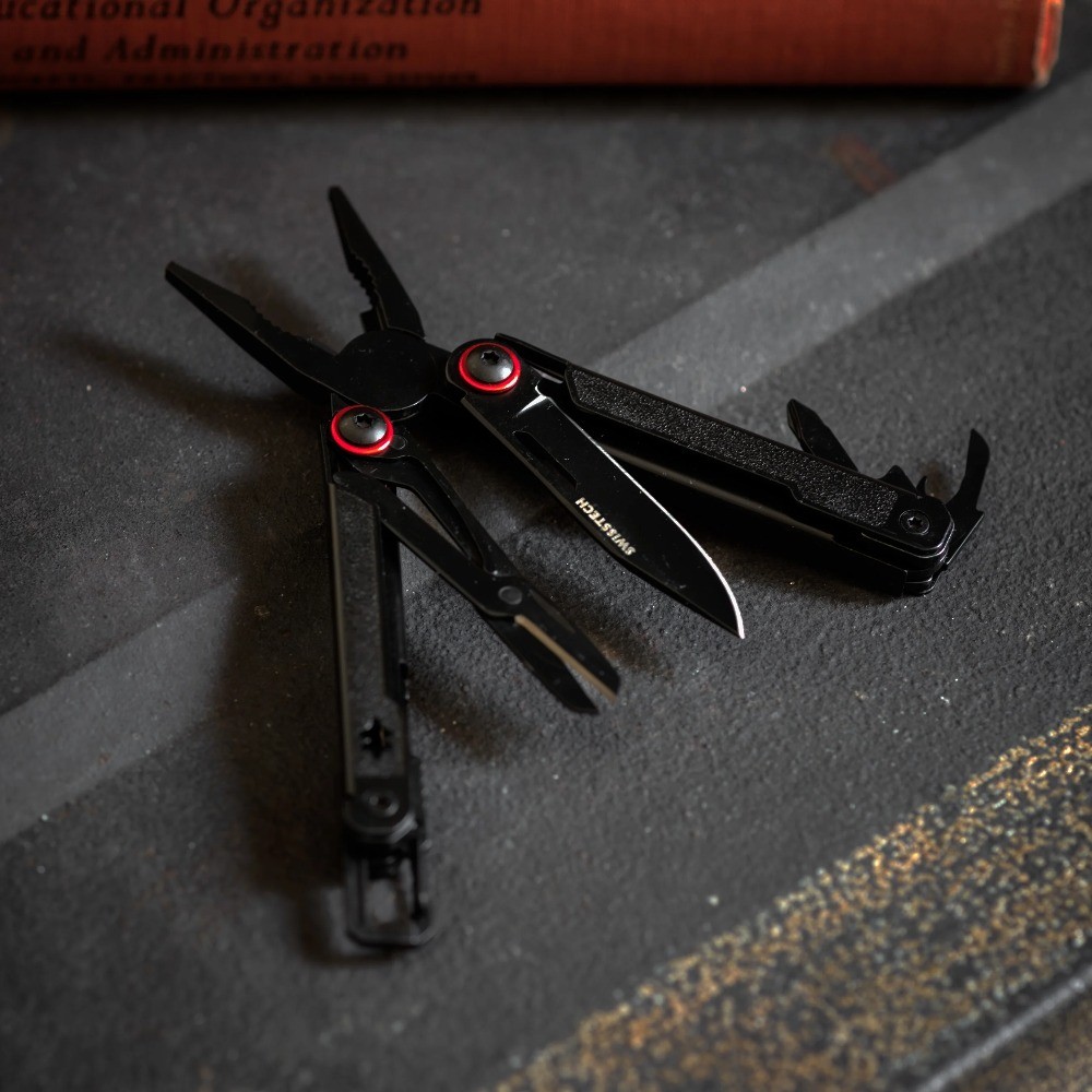 11-in-1 Folding Mini Multi-Tool Ultra Compact with Leather Sheath