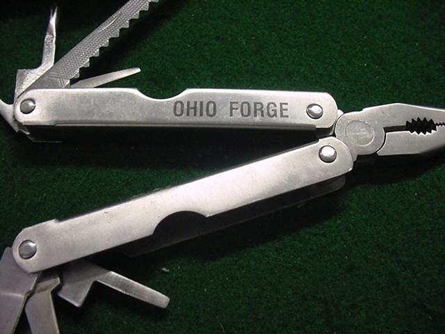Ohio Forge Folding Stainless Steel Multi Tool with case 12 Tools