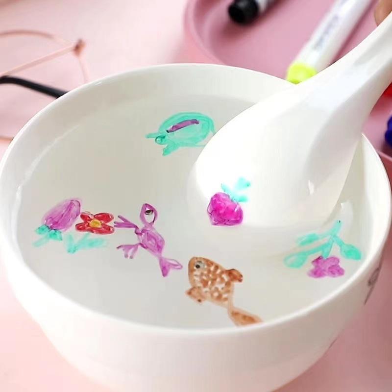 Water Floating Pens with Spoon, Magical Ink Art Set for Kids, Graffiti Drawing C