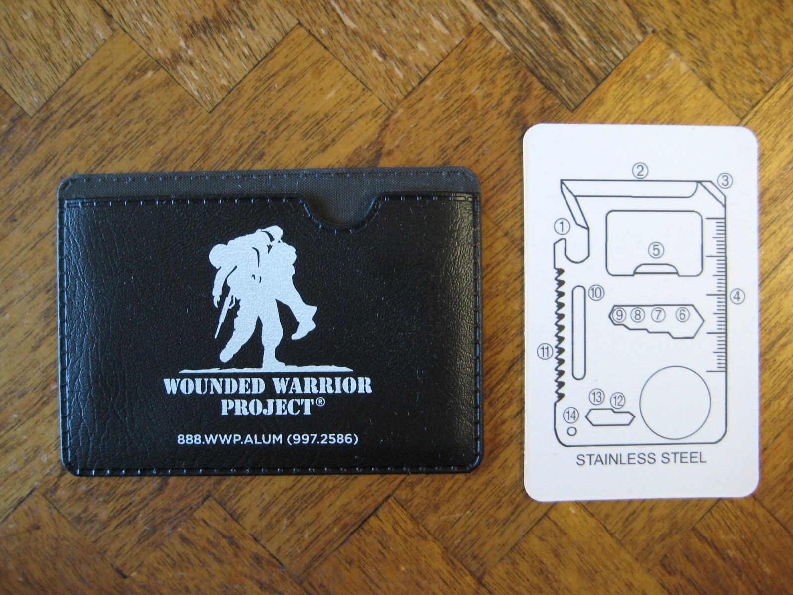 NIB WWP 14 in 1 MultiPurpose Pocket Survival Stainless Steel Knife Tool EDC Camp