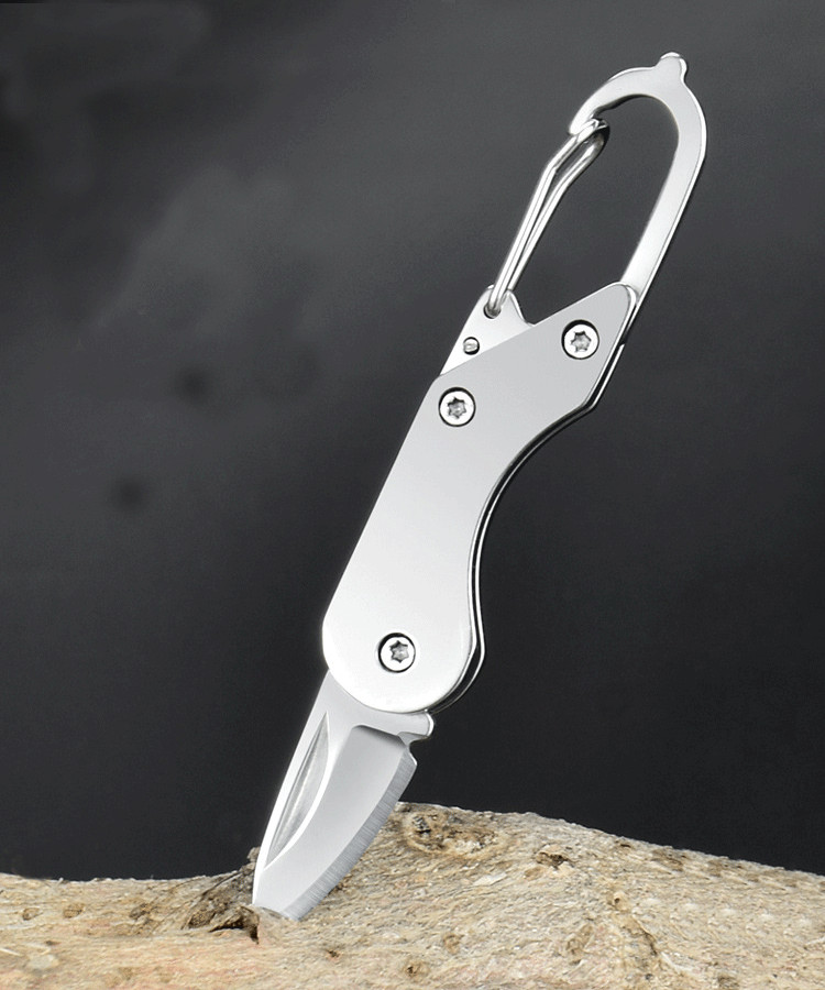 Mini Pocket Keychain Folding Blade Knife Outdoor Travel Camping EDC Knife
