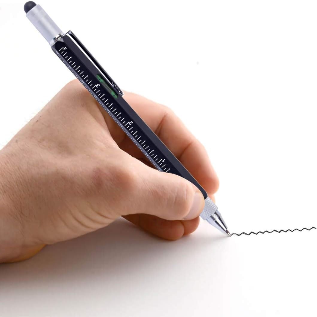 Stylish 6-in-1 Multitool Pen: Unique Gift for Men, Includes Screwdrivers & More!