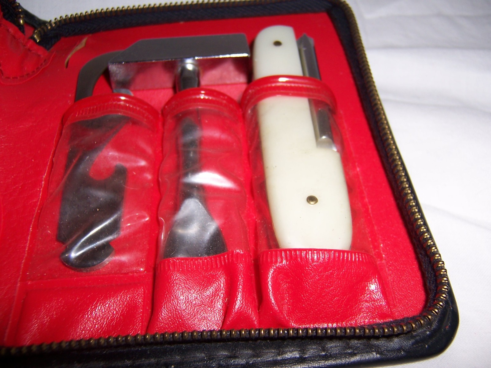 Vintage Multi Purpose Tool Kit Pocket Knife Interchangeable 7pc Stainless Japan
