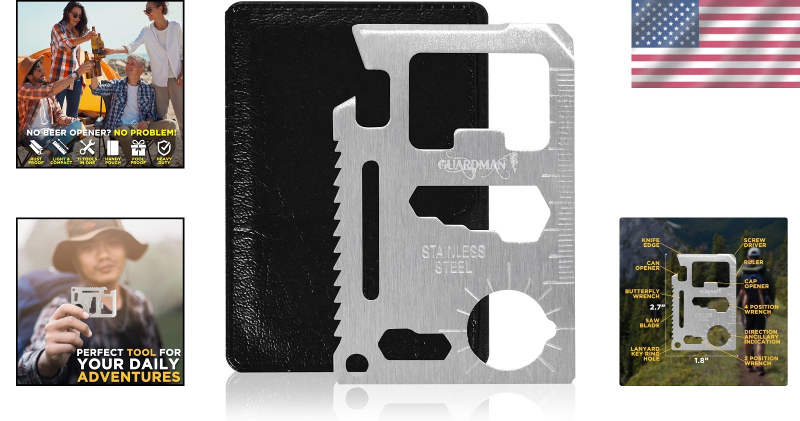 All-in-One Survival Credit Card Multitool: Essential Tools in Your Wallet