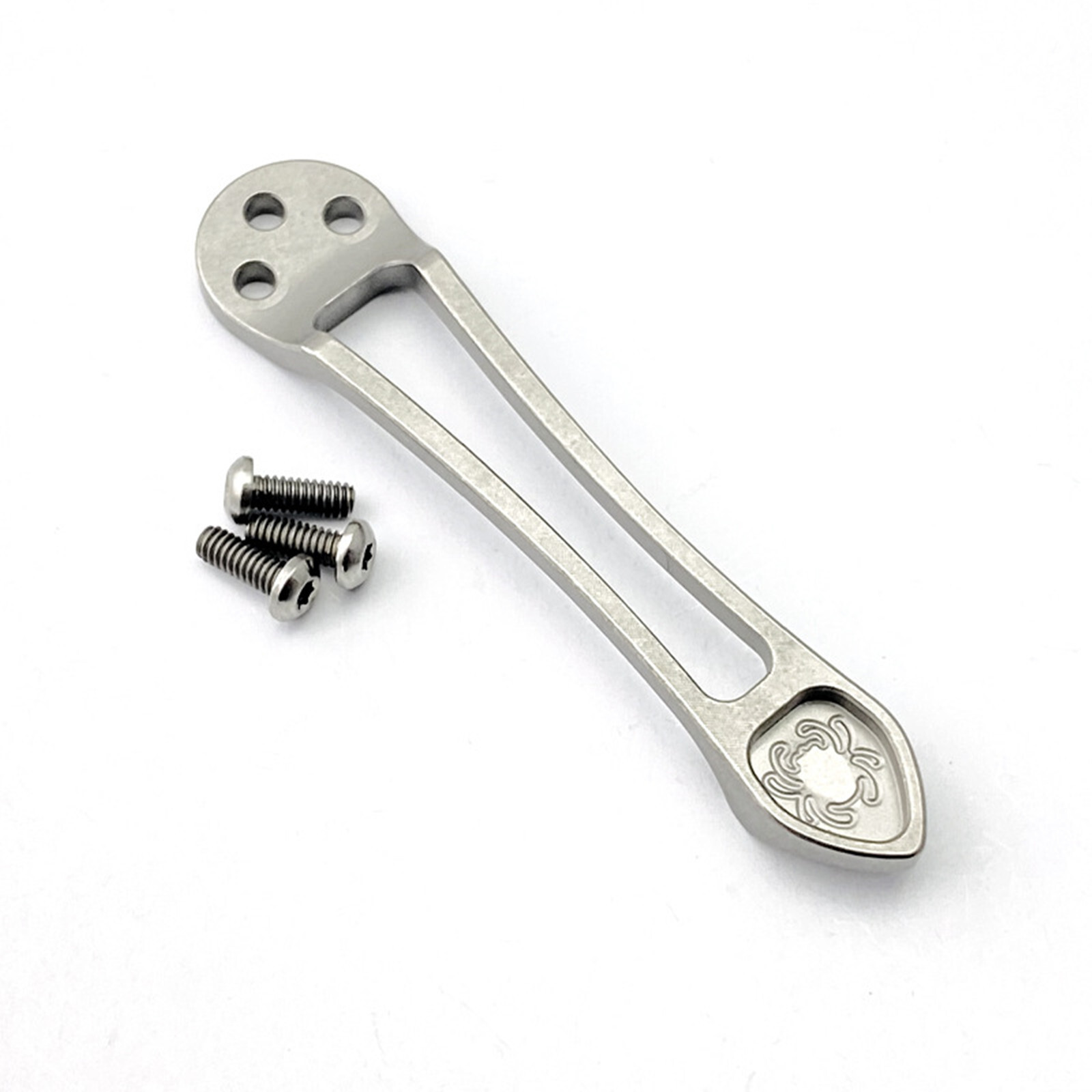 Solid Titanium Pocket Clip for Spyderco Paramilitary C81 Paramilitary 2 Para 3