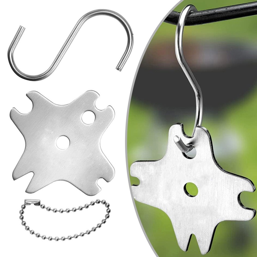 Camping Stainless Steel Grill Scraper Grill Scraper Tool Corrosion-resistant