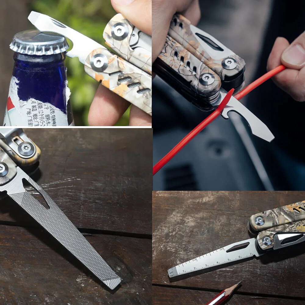 Multitool Folding Knife Multi functional Pocket Pliers Outdoor Portable Camping