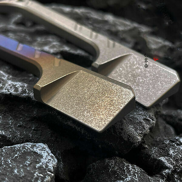 Titanium Crowbar Pry Bar Screwdriver Keychain Pendants EDC Multi-Function Tool