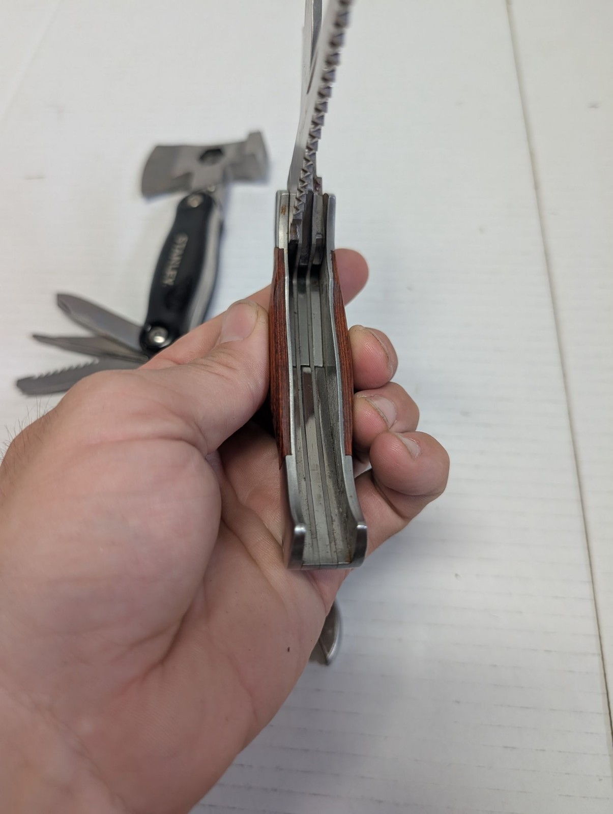 Stanley Multi Tool Hatchet Multitool & Winchester Folding Knife Set Pocket Knive