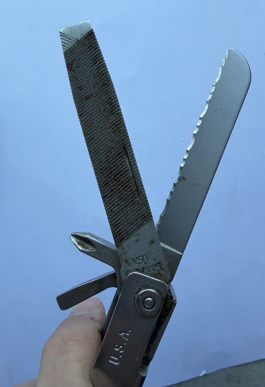 VINTAGE 1990s GERBER USA ORIGINAL BLUNT NOSE MULTI-PLIER MULTI-TOOL IN NEW POUCH