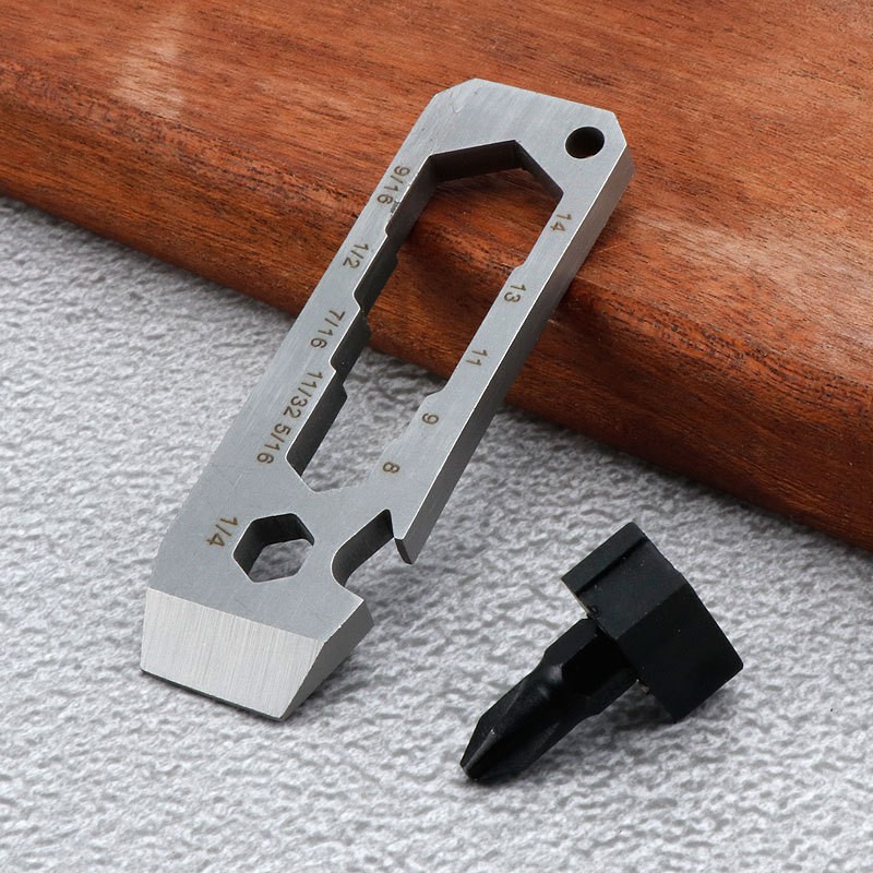 EDC Multitool Card Stainless Steel Pocket Tool Wrench Screwdriver For Camping