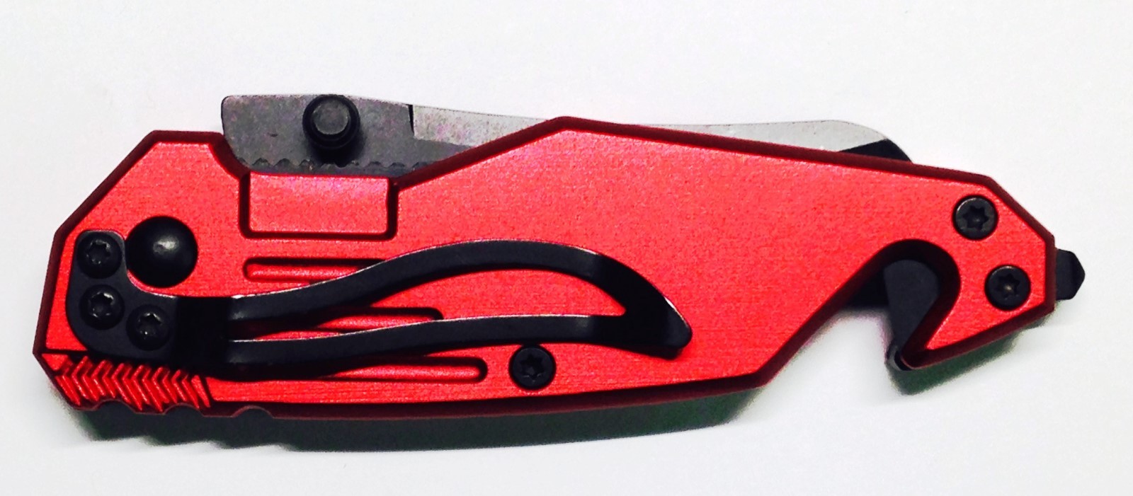 6″ Knife, Red, Rope Cutter, Glass Breaker