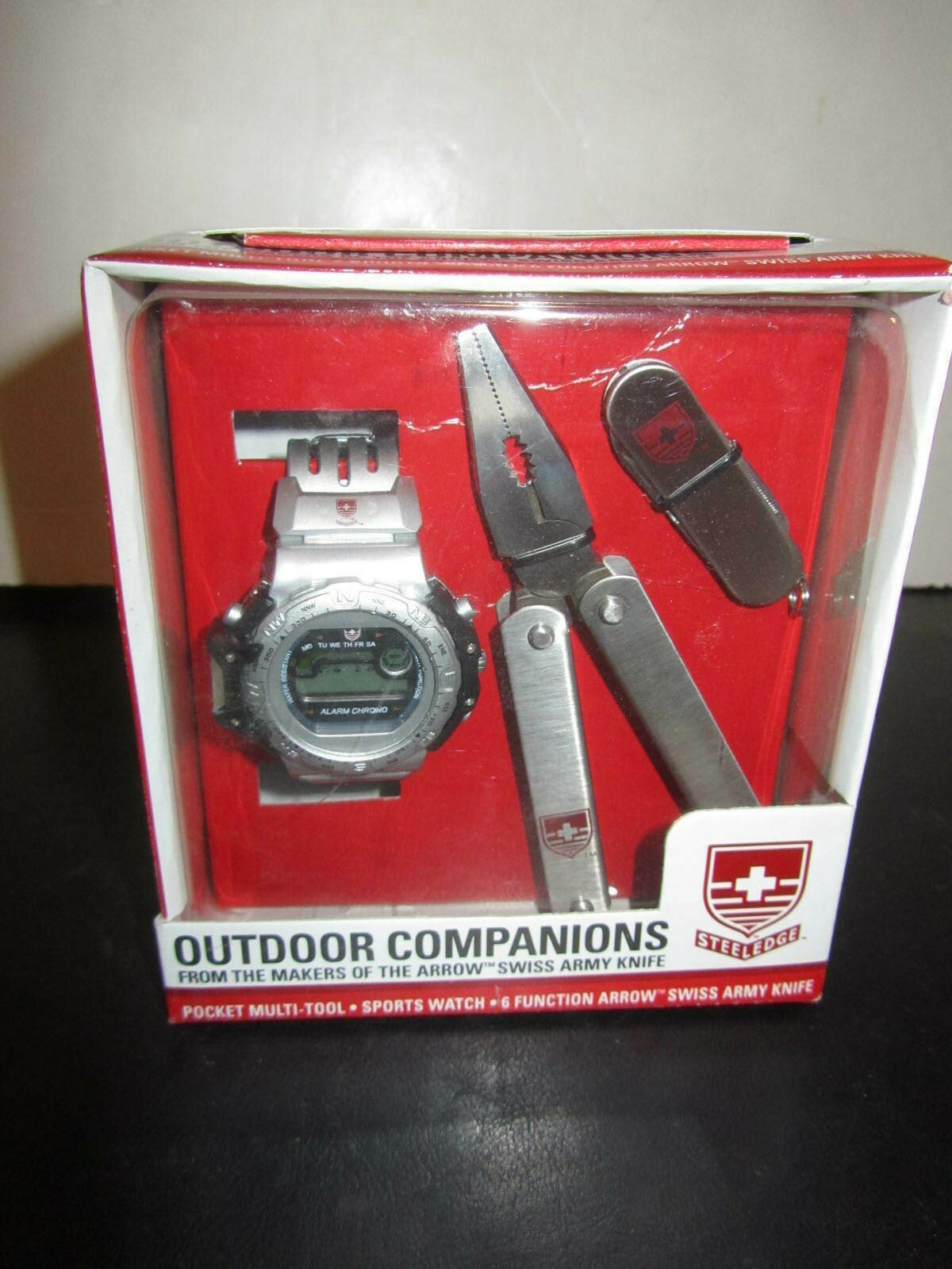 New VTG Outdoor Companions Pocket Multi-Tool, Sports Watch, Pocket Knife Set