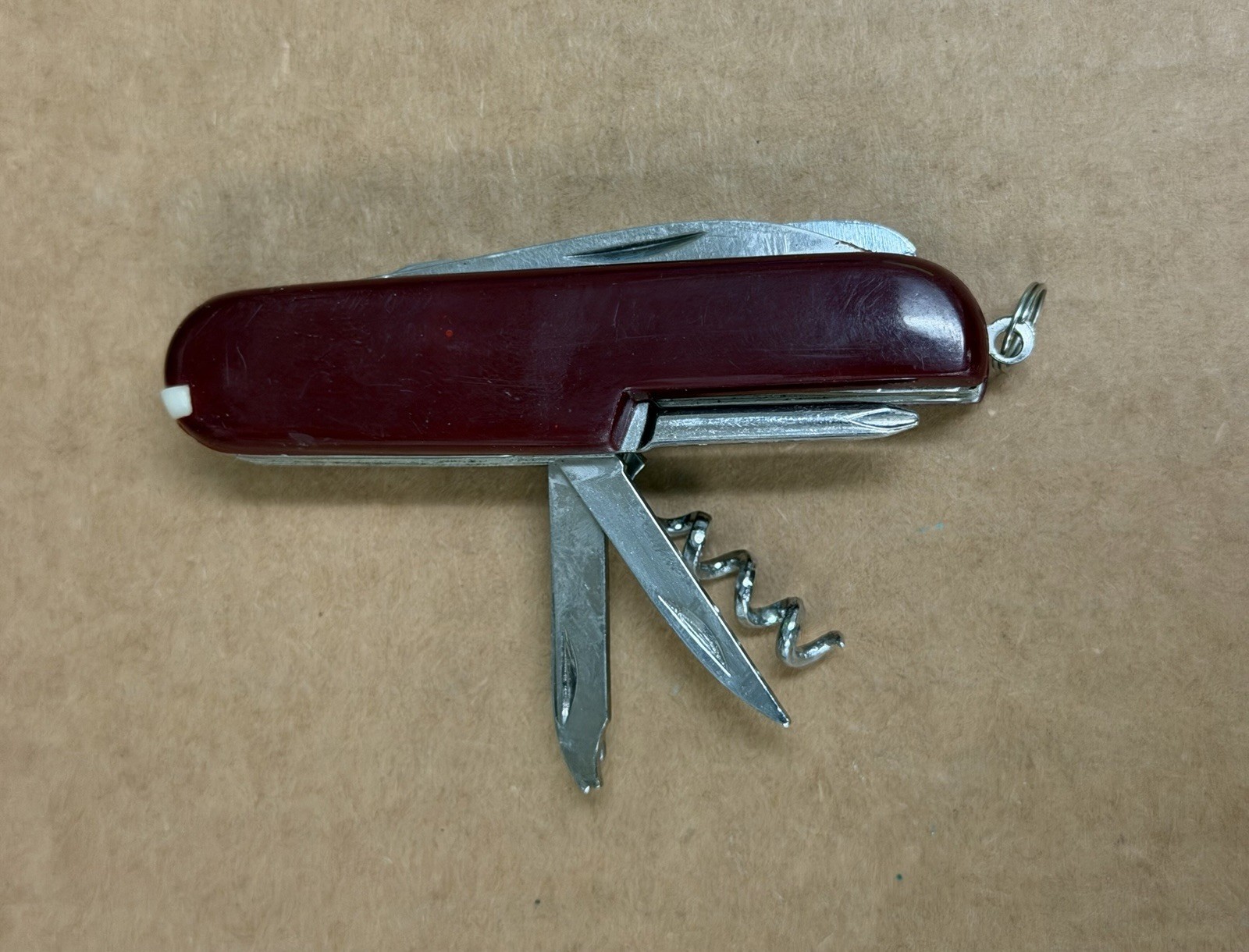 Multi-Tool Pocket Camp Knife Red, 11 in 1 Tool 3 1/2″ + 2 1/4” 3 in 1 Knife