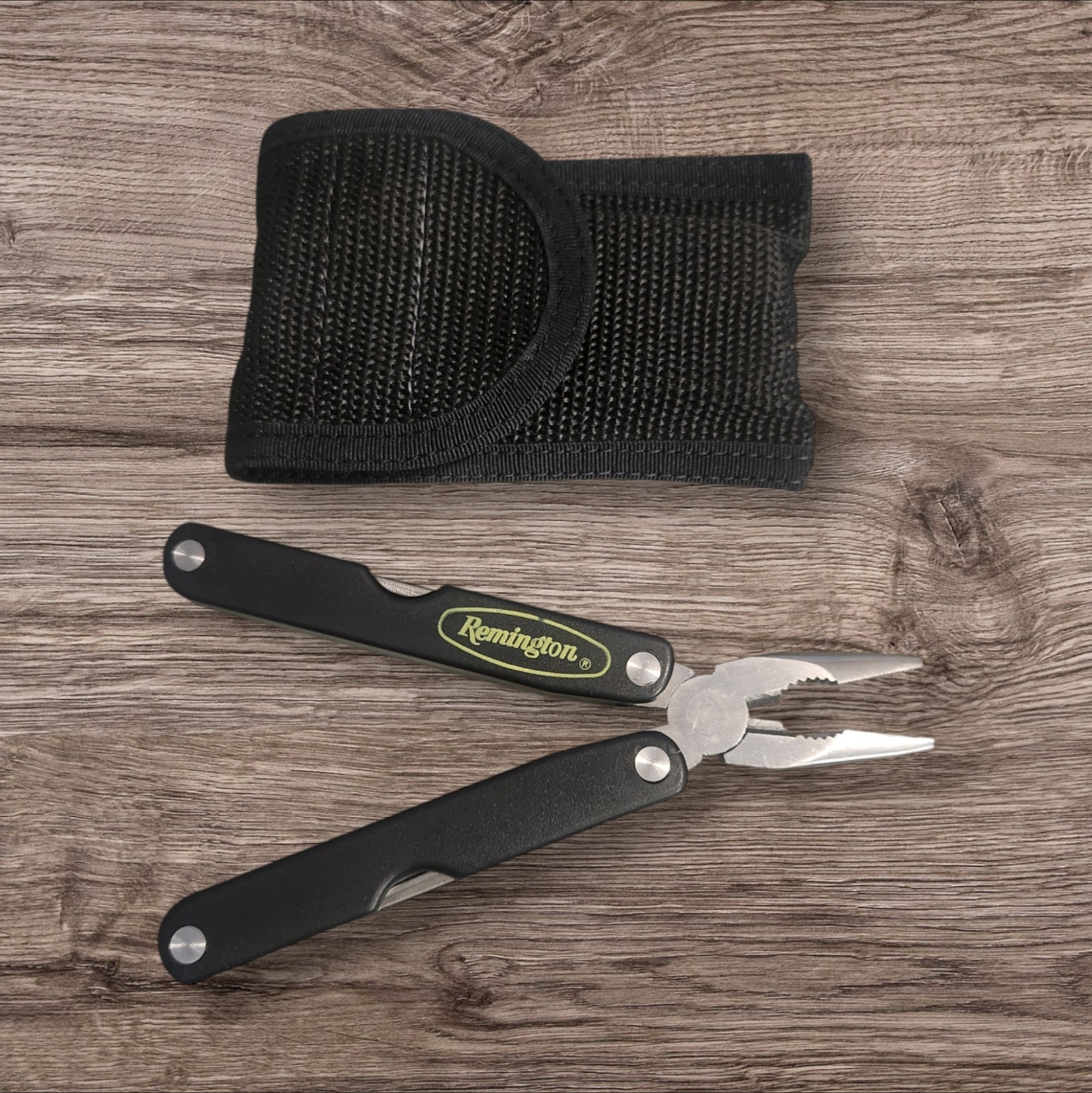 Remington foldable survival multi-tool knife China Stainless Fold To 4” Black