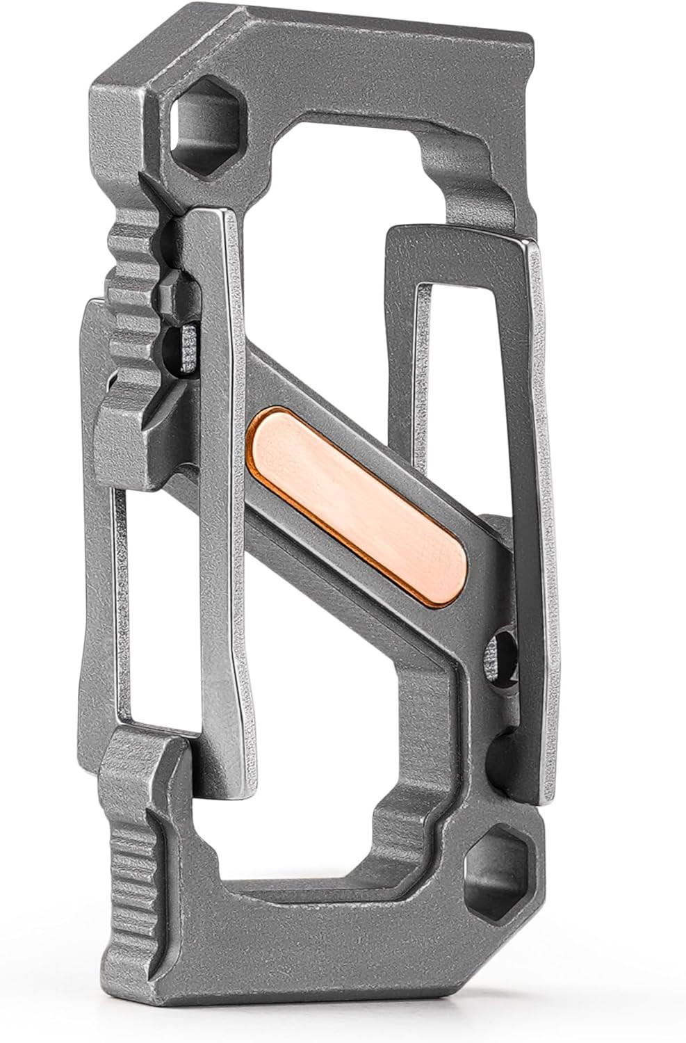 Titanium 3-in-1 Carabiner Multitool: Bottle Opener & Screwdriver Included