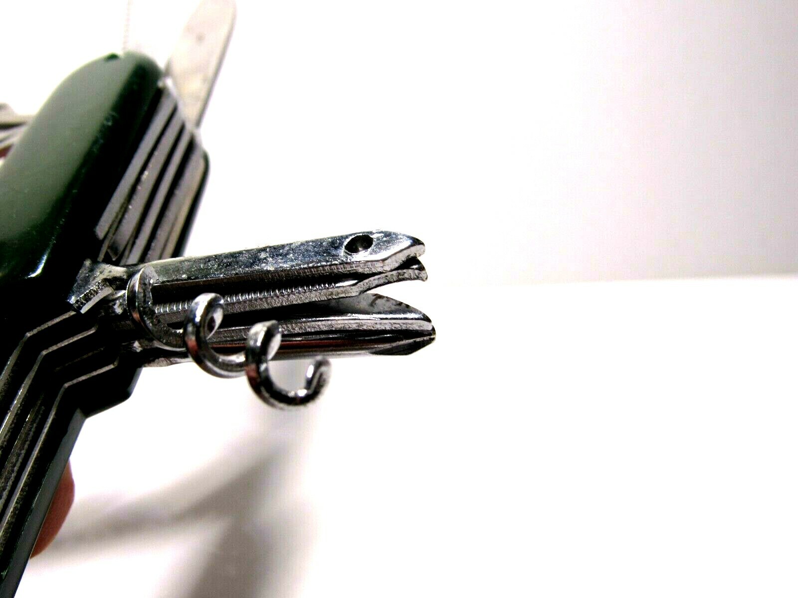 Folding Knife Multi Tool Stainless Steel Saw Corkscrew Scissors File Dk Green