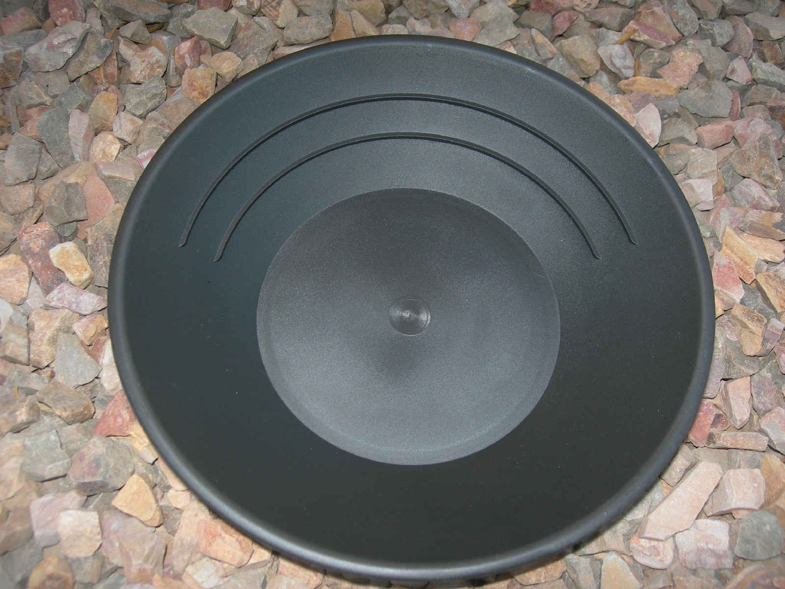 Gold 5 Pans Panning 10″ High Impact Plastic BLACK Prospecting Mining WHOLESALE