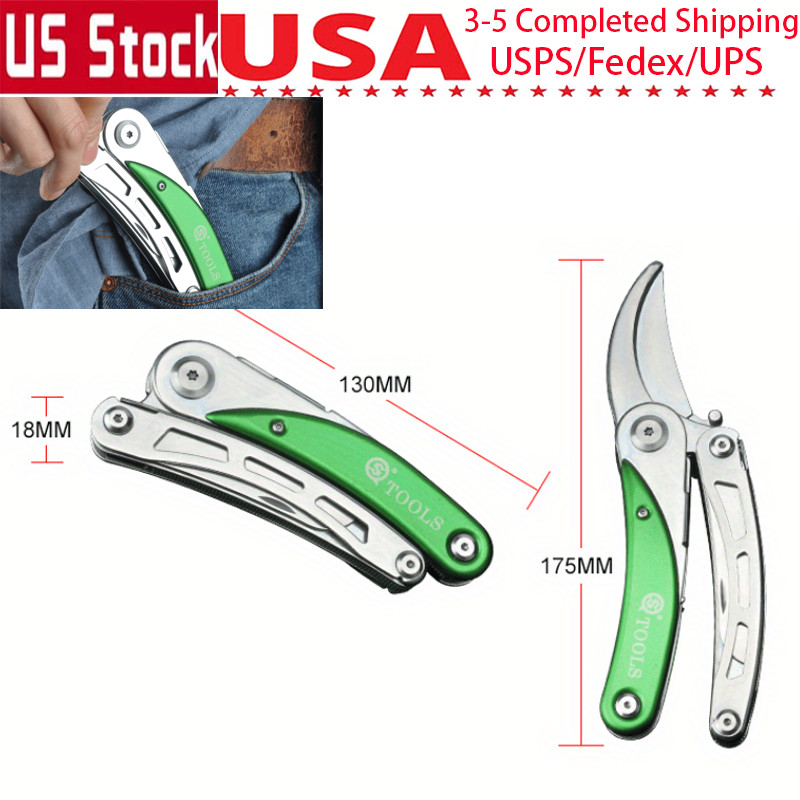 Stainless Steel Outdoor Pliers Multi Tool Garden Scissors Camping Folding knife