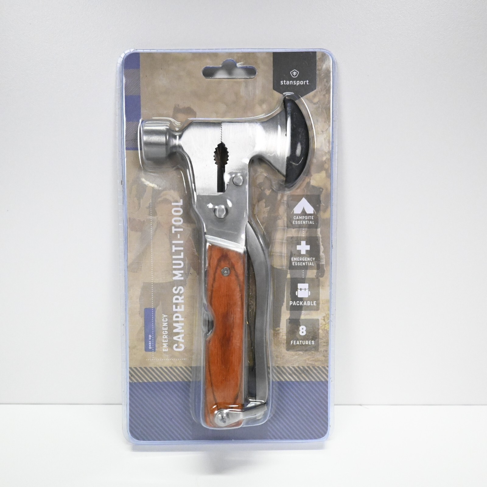 STANSPORT EMERGENCY CAMPERS MULTI TOOL STAINLESS STEEL OUTDOOR CAMPING NEW