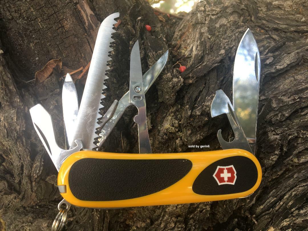 Victorinox Swiss Army Knife, EvoGrip 18 Yellow / Black 2.4913.C8US, New In Box