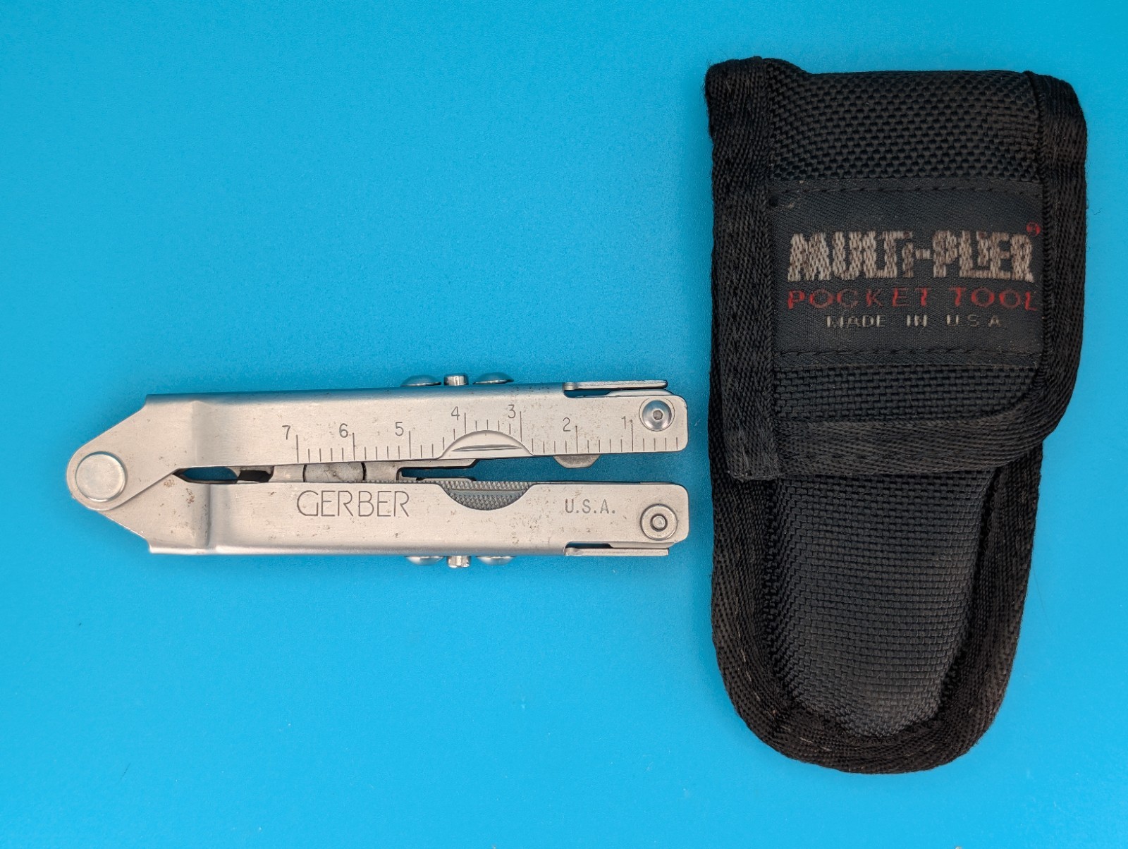 Vintage Gerber Stainless Steel Bluntnose MP400 Multi-Tool Pliers! With Sheath!