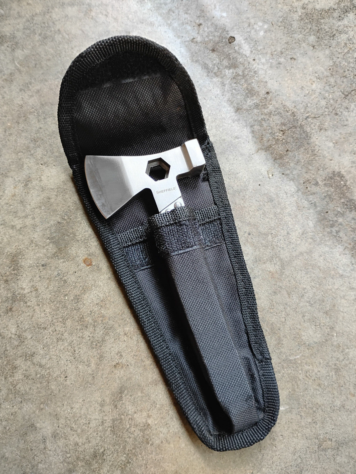 SHEFFIELD MULTI TOOL HATCHET SAW w/ SHEATH