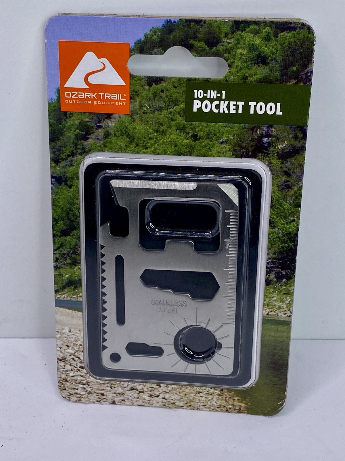Ozark Trail Outdoor Equipment 10 In 1 Pocket Tool, knife edge, screwdriver, etc.